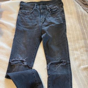 H&M skinny distressed jeans.